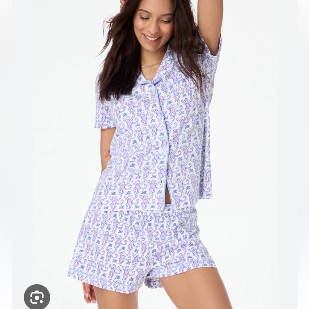 Roller rabbit pajama purple set size small